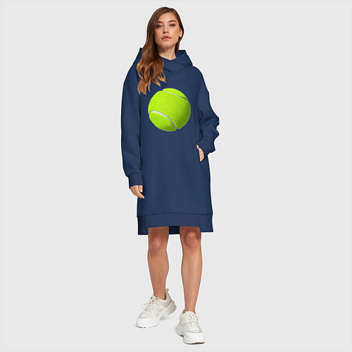 Женская толстовка-платье Теннис / Тёмно-синий – фото 4