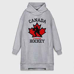 Женское худи-платье Canada Hockey, цвет: меланж