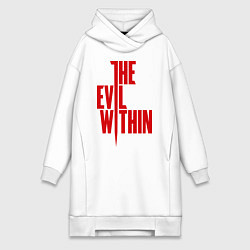 Женское худи-платье The Evil Within, цвет: белый