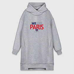 Женское худи-платье PSG We Are Paris 202223, цвет: меланж
