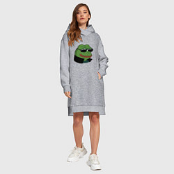 Женское худи-платье Pepe в очках EZ, цвет: меланж — фото 2