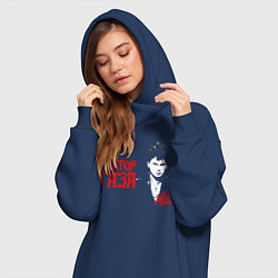 Женское худи-платье Сектор Газа, цвет: тёмно-синий — фото 2