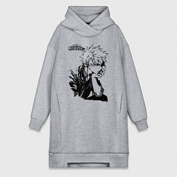 Женское худи-платье Моя геройская академия, цвет: меланж