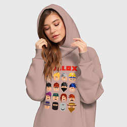 Женское худи-платье ROBLOX, цвет: пыльно-розовый — фото 2