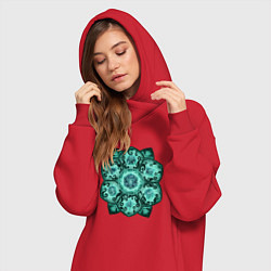 Женское худи-платье DnD Dices: Lovecraft, цвет: красный — фото 2