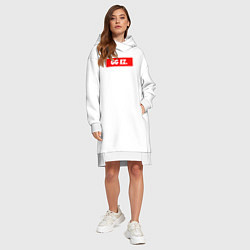 Женское худи-платье GG EZ, цвет: белый — фото 2