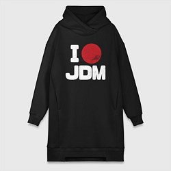 Женское худи-платье JDM, цвет: черный