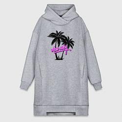 Женское худи-платье GTA Vice City, цвет: меланж