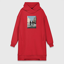 Женское худи-платье Pink Floyd, цвет: красный