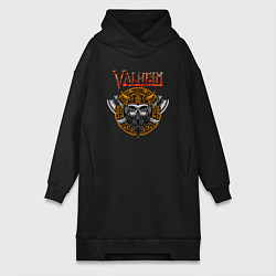 Женское худи-платье Valheim, цвет: черный