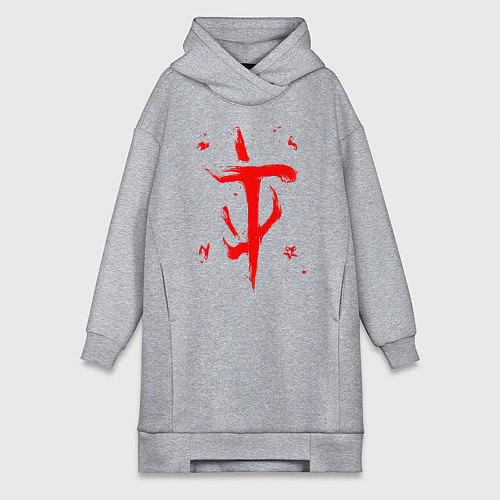 Женская толстовка-платье DOOM ETERNAL ДУМ / Меланж – фото 1