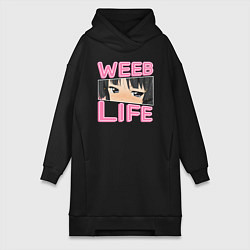 Женская толстовка-платье Weeb life