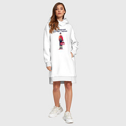 Женское худи-платье Фельдшер Paramedic Z, цвет: белый — фото 2