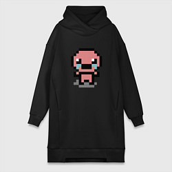 Женское худи-платье Pixel isaac, цвет: черный