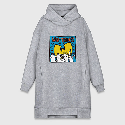 Женская толстовка-платье Wu-Tang People / Меланж – фото 1