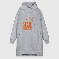 Женское худи-платье California Basket, цвет: меланж