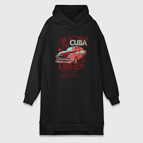 Женская толстовка-платье Cuba Libre / Черный – фото 1