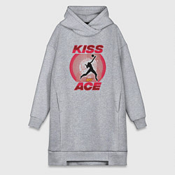 Женское худи-платье Kiss Ace, цвет: меланж