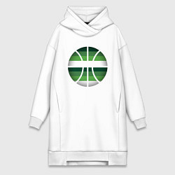 Женское худи-платье Bucks Ball, цвет: белый