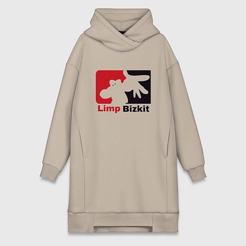 Женская толстовка-платье Limp Bizkit / Миндальный – фото 1