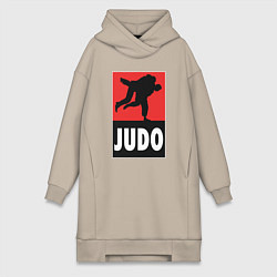 Женское худи-платье Judo, цвет: миндальный