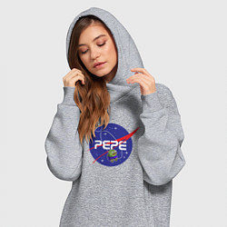Женское худи-платье Pepe Pepe space Nasa, цвет: меланж — фото 2