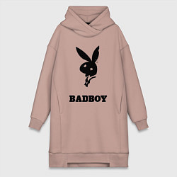 Женское худи-платье BAD BOY PLAYBOY, цвет: пыльно-розовый