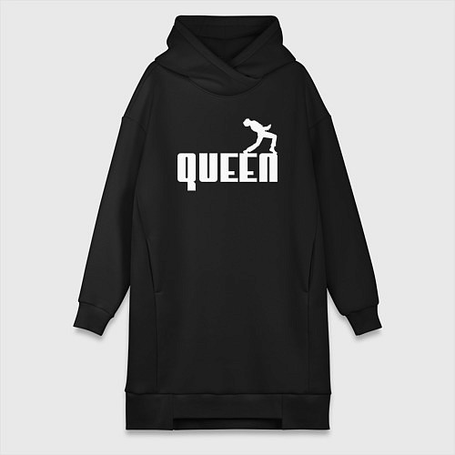 Женская толстовка-платье Queen Куин / Черный – фото 1