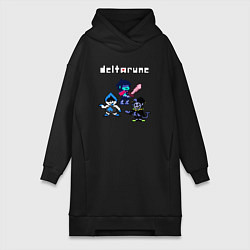 Женское худи-платье Deltarune Дельтарун, цвет: черный