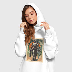 Женское худи-платье Viper Valorant Art, цвет: белый — фото 2