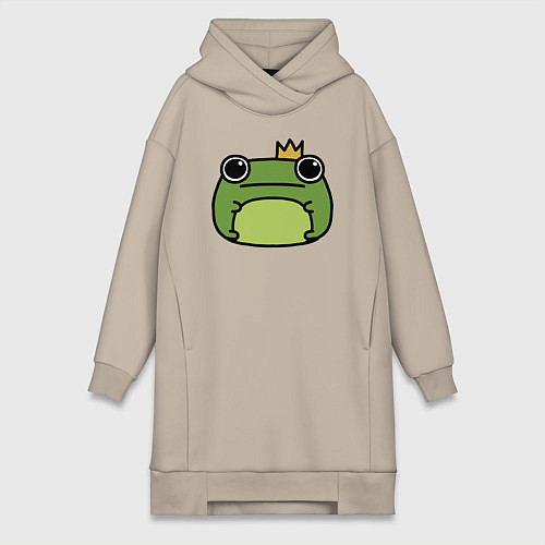 Женская толстовка-платье Frog Lucky король / Миндальный – фото 1