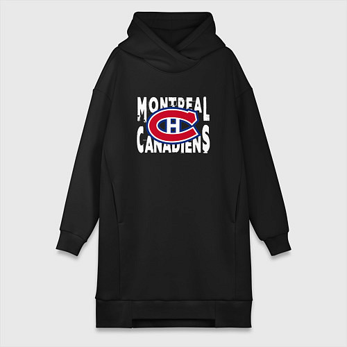 Женская толстовка-платье Монреаль Канадиенс, Montreal Canadiens / Черный – фото 1