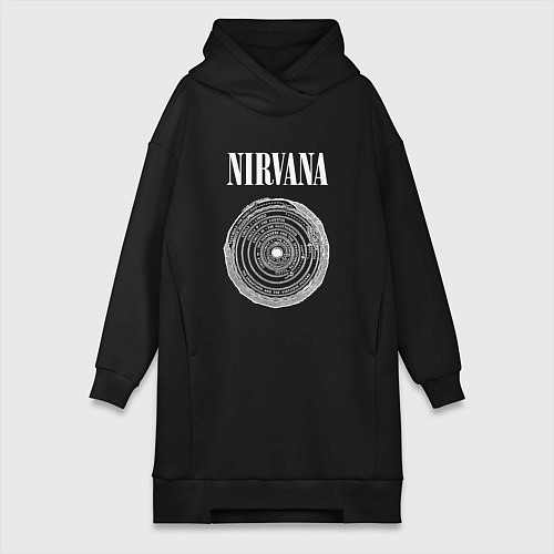 Женская толстовка-платье Nirvana Нирвана Круги ада / Черный – фото 1