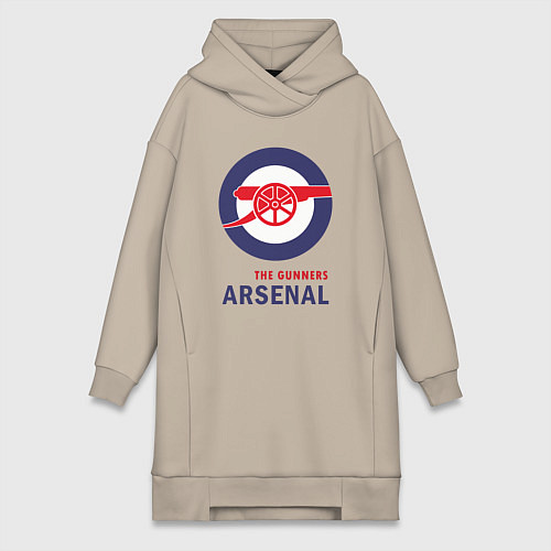 Женская толстовка-платье Arsenal The Gunners / Миндальный – фото 1