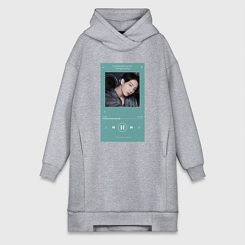 Женская толстовка-платье Чонгук Мой любимый Айдол / Меланж – фото 1