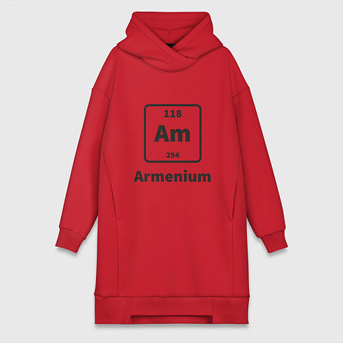 Женская толстовка-платье Armenium / Красный – фото 1