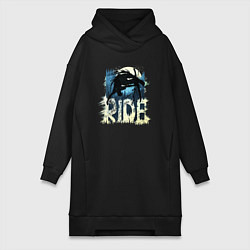 Женское худи-платье Ride Ski, цвет: черный