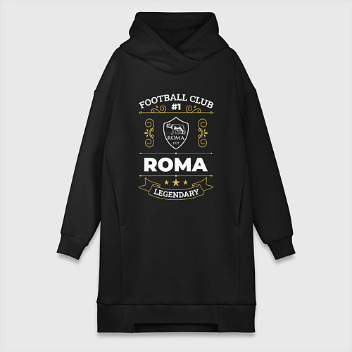 Женская толстовка-платье Roma FC 1 / Черный – фото 1
