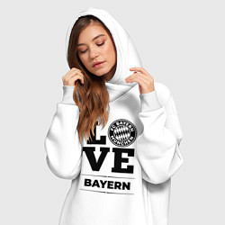 Женское худи-платье Bayern Love Классика, цвет: белый — фото 2