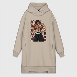 Женское худи-платье Ярость Юджиро, цвет: миндальный