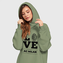 Женское худи-платье AC Milan Love Классика, цвет: авокадо — фото 2