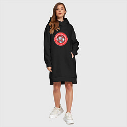 Женское худи-платье Switzerland 2022, цвет: черный — фото 2