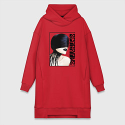 Женское худи-платье Icon Scorpions, цвет: красный