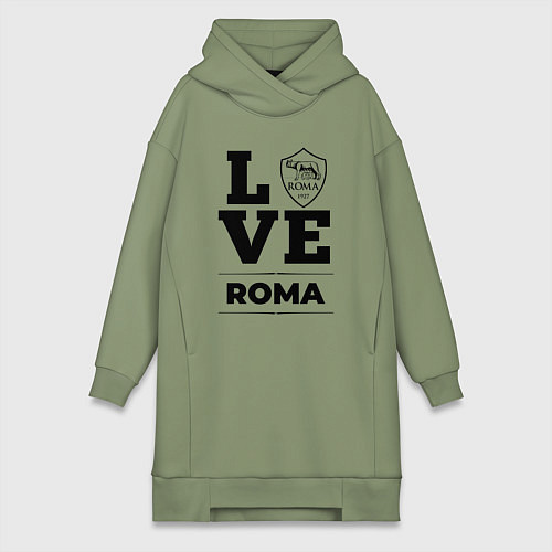 Женская толстовка-платье Roma Love Классика / Авокадо – фото 1