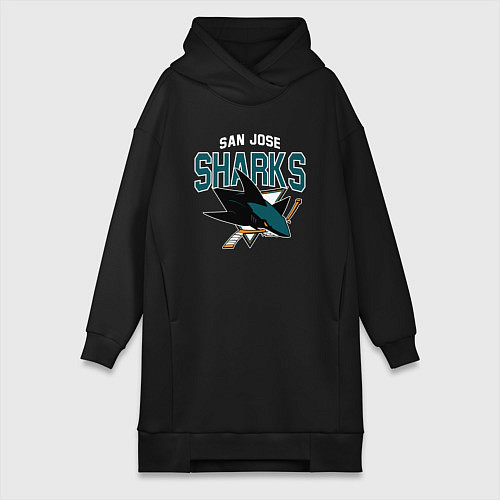 Женская толстовка-платье SAN JOSE SHARKS NHL / Черный – фото 1