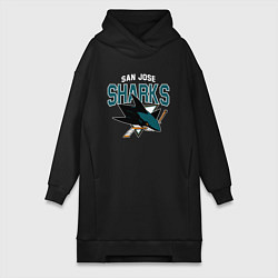 Женское худи-платье SAN JOSE SHARKS NHL, цвет: черный