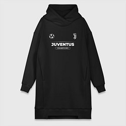Женское худи-платье Juventus Форма Чемпионов, цвет: черный