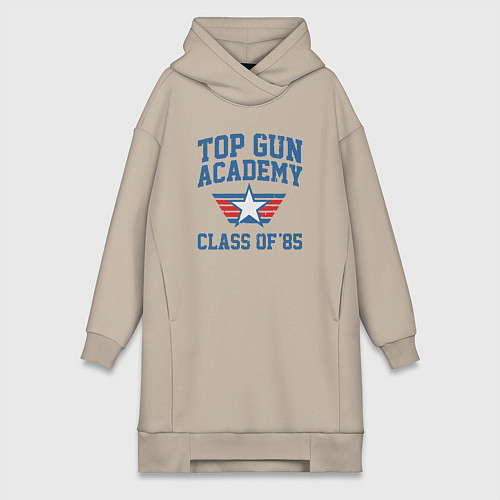 Женская толстовка-платье TOP GUN Academy Class of 85 / Миндальный – фото 1