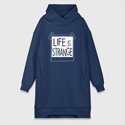 Женское худи-платье Life Is Strange - games, цвет: тёмно-синий