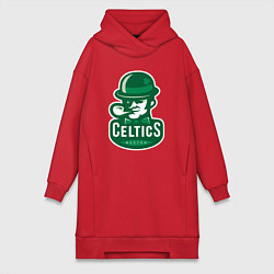Женское худи-платье Celtics Team, цвет: красный